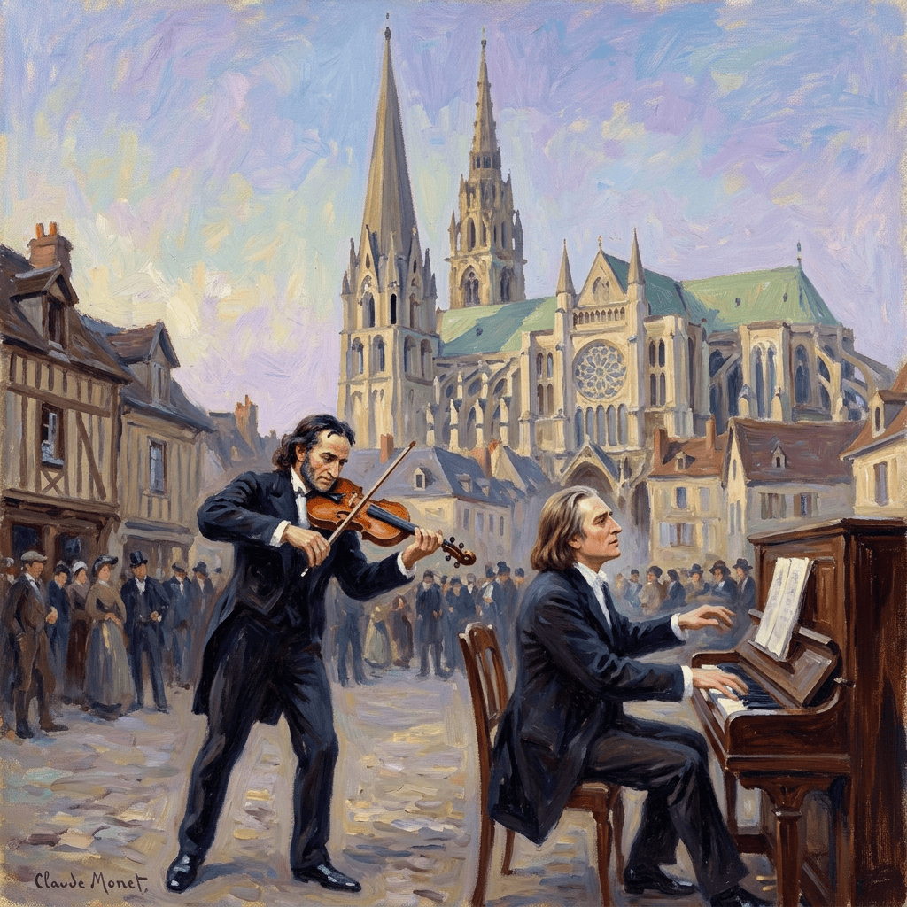 Paganini und Liszt duellieren vor Chartres